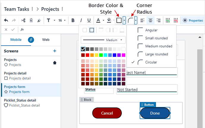 Border Style and Radius_Image