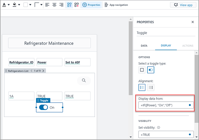 IF Formula for On/Off Switch Labels Image