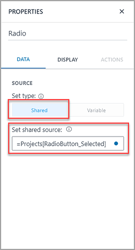 Properties Panel Shared Data Image